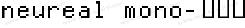 neureal mono字体转换